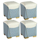 Orange Leather Standard Water Resistant Square Indoor Standard Light Blue Square 4 Piece Set Clearhalo 'furn' 'furn_ottomans_poufs' 'Furniture' 'Living Room Furniture' 'Ottomans & Poufs' 'ottomans_poufs' 5925264