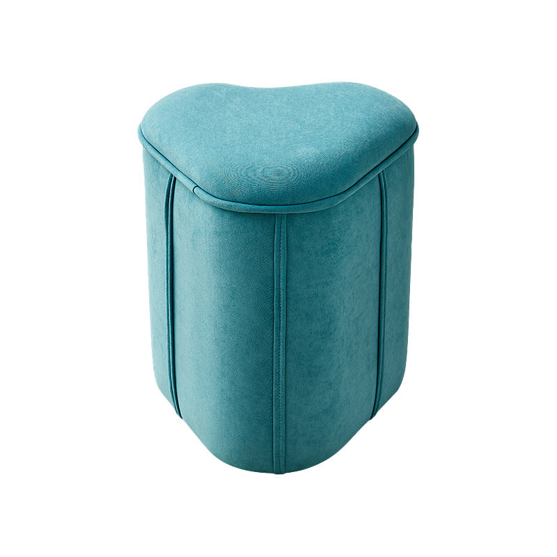 Contemporary Ottoman Solid Color Cotton Blend Standard Indoor Tear Resistant Ottoman 13"L x 12"W x 14.5"H Loving Heart 1 Piece Clearhalo 'furn' 'furn_ottomans_poufs' 'Furniture' 'Living Room Furniture' 'Ottomans & Poufs' 'ottomans_poufs' 5925285