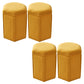 Contemporary Ottoman Solid Color Cotton Blend Standard Indoor Tear Resistant Ottoman 13"L x 12"W x 18"H Hexagon 4 Piece Set Clearhalo 'furn' 'furn_ottomans_poufs' 'Furniture' 'Living Room Furniture' 'Ottomans & Poufs' 'ottomans_poufs' 5925301