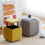 Modern Plain Boucle Ottoman Velvet Square with Storage Target Pouf Clearhalo 'furn' 'furn_ottomans_poufs' 'Furniture' 'Living Room Furniture' 'Ottomans & Poufs' 'ottomans_poufs' 5925349