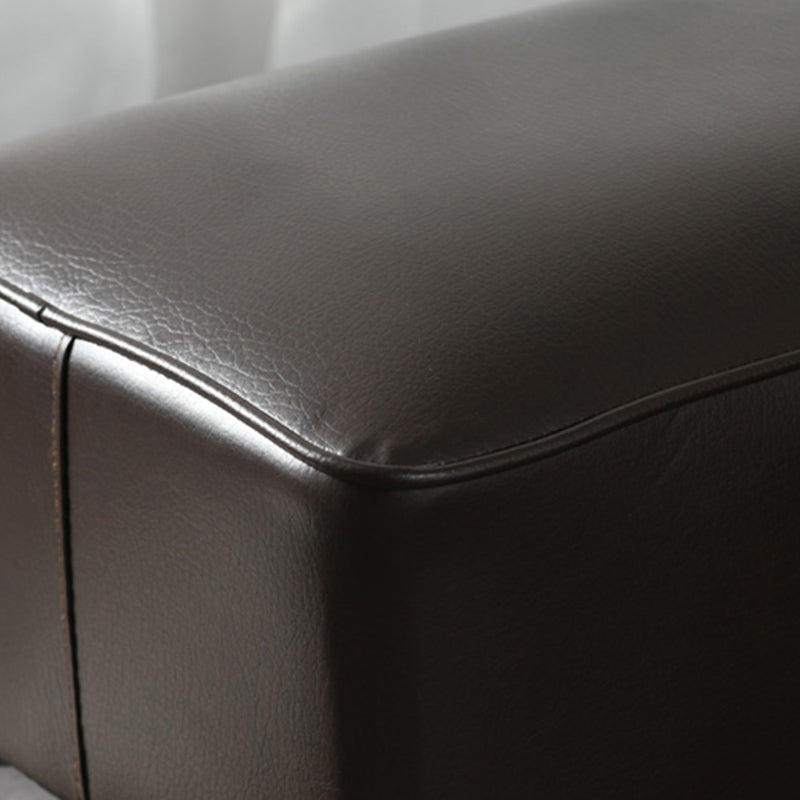 Modern Coffee Standard Water Resistant Square Leather Standard Clearhalo 'furn' 'furn_ottomans_poufs' 'Furniture' 'Living Room Furniture' 'Ottomans & Poufs' 'ottomans_poufs' 5925374