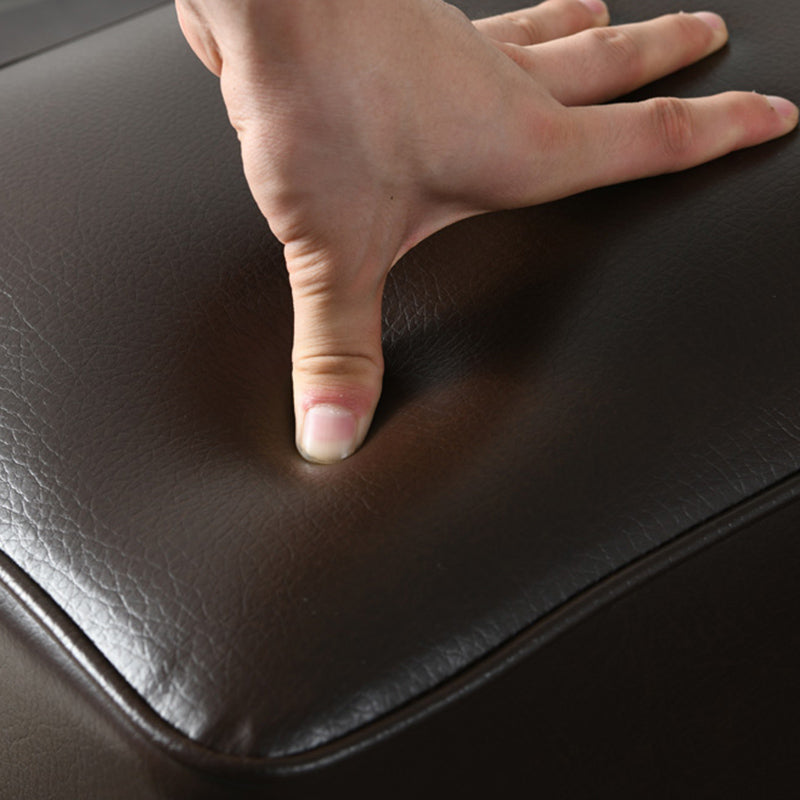 Modern Coffee Standard Water Resistant Square Leather Standard Clearhalo 'furn' 'furn_ottomans_poufs' 'Furniture' 'Living Room Furniture' 'Ottomans & Poufs' 'ottomans_poufs' 5925378