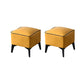 Modern Coffee Standard Water Resistant Square Leather Standard Yellow 2 Piece Set Clearhalo 'furn' 'furn_ottomans_poufs' 'Furniture' 'Living Room Furniture' 'Ottomans & Poufs' 'ottomans_poufs' 5925384