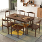 Rectangular Solid Wood Dining Table Modern Furniture with 4 Legs
