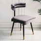 Glam Style Armless Dining Chairs Fabric Home Dining Side Chair