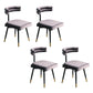 Glam Style Armless Dining Chairs Fabric Home Dining Side Chair