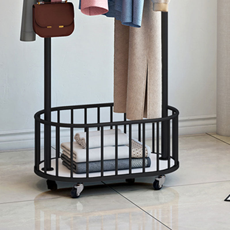 Glam Coat Rack Metal Hooks Shelving Included Free Standing Hall Stand ...