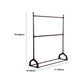 Industrial Coat Rack Free Standing with Rod Metal Hall Stand Hallway