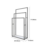 Corridoio con corridoio in metallo a livello di cappotto contemporaneo