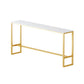 Glam Style 1/2/3 Pieces Bar Table Set Rectangle Bar Table with High Stools for Kitchen White 94"L x 16"W Clearhalo 'Bar Furniture' 'furn' 'furn_home_bar_bar_sets' 'Furniture' 'Home Bars & Bar Sets' 'home_bar_bar_sets' 'Kitchen & Dining Furniture' 5926640