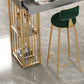 Modern 1/2/3 Pieces Counter Height Set Rectangle Indoor Pub Dining Set with Storage Clearhalo 'Bar Furniture' 'furn' 'furn_home_bar_bar_sets' 'Furniture' 'Home Bars & Bar Sets' 'home_bar_bar_sets' 'Kitchen & Dining Furniture' 5926666