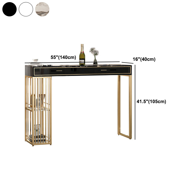 Modern 1/2/3 Pieces Counter Height Set Rectangle Indoor Pub Dining Set with Storage Clearhalo 'Bar Furniture' 'furn' 'furn_home_bar_bar_sets' 'Furniture' 'Home Bars & Bar Sets' 'home_bar_bar_sets' 'Kitchen & Dining Furniture' 5926675