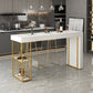 Indoor Modern Counter Height Set Stone Top Storage 1/2/3 Pieces Pub Dining Set 3 Pieces: White Table, 2 White Stools Clearhalo 'Bar Furniture' 'furn' 'furn_home_bar_bar_sets' 'Furniture' 'Home Bars & Bar Sets' 'home_bar_bar_sets' 'Kitchen & Dining Furniture' 5926719