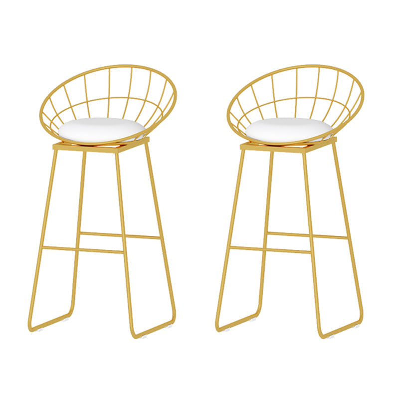 Indoor Modern Counter Height Set Stone Top Storage 1/2/3 Pieces Pub Dining Set White 30"H Stools (Set of 2) Clearhalo 'Bar Furniture' 'furn' 'furn_home_bar_bar_sets' 'Furniture' 'Home Bars & Bar Sets' 'home_bar_bar_sets' 'Kitchen & Dining Furniture' 5926720