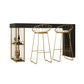 Indoor Modern Counter Height Set Stone Top Storage 1/2/3 Pieces Pub Dining Set Clearhalo 'Bar Furniture' 'furn' 'furn_home_bar_bar_sets' 'Furniture' 'Home Bars & Bar Sets' 'home_bar_bar_sets' 'Kitchen & Dining Furniture' 5926721