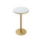 Modern Round Counter Set 1/2/5 Pieces Stone Indoor Bar Stool and Table Set White 22"L x 22"W Clearhalo 'Bar Furniture' 'furn' 'furn_home_bar_bar_sets' 'Furniture' 'Home Bars & Bar Sets' 'home_bar_bar_sets' 'Kitchen & Dining Furniture' 5926748