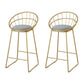 Modern Round Counter Set 1/2/5 Pieces Stone Indoor Bar Stool and Table Set Grey 30"H Stools (Set of 2) Clearhalo 'Bar Furniture' 'furn' 'furn_home_bar_bar_sets' 'Furniture' 'Home Bars & Bar Sets' 'home_bar_bar_sets' 'Kitchen & Dining Furniture' 5926750