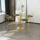 Modern Round Counter Set 1/2/5 Pieces Stone Indoor Bar Stool and Table Set 5 Pieces: Table, 4 Green Stools Clearhalo 'Bar Furniture' 'furn' 'furn_home_bar_bar_sets' 'Furniture' 'Home Bars & Bar Sets' 'home_bar_bar_sets' 'Kitchen & Dining Furniture' 5926751