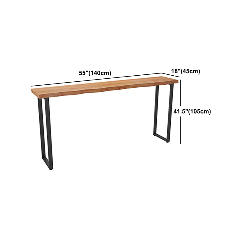 Juego de mesa de pub rectangular industrial de 1/2/4 piezas, mesa de mostrador de madera con taburetes sin respaldo