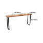 Juego de mesa de pub rectangular industrial de 1/2/4 piezas, mesa de mostrador de madera con taburetes sin respaldo