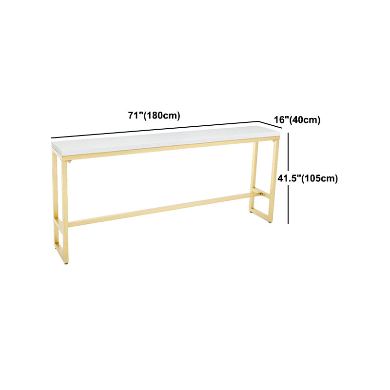 Glam – ensemble de Table de bar rectangulaire avec tabourets hauts en métal, 1/2/5/9 pièces, pour la maison