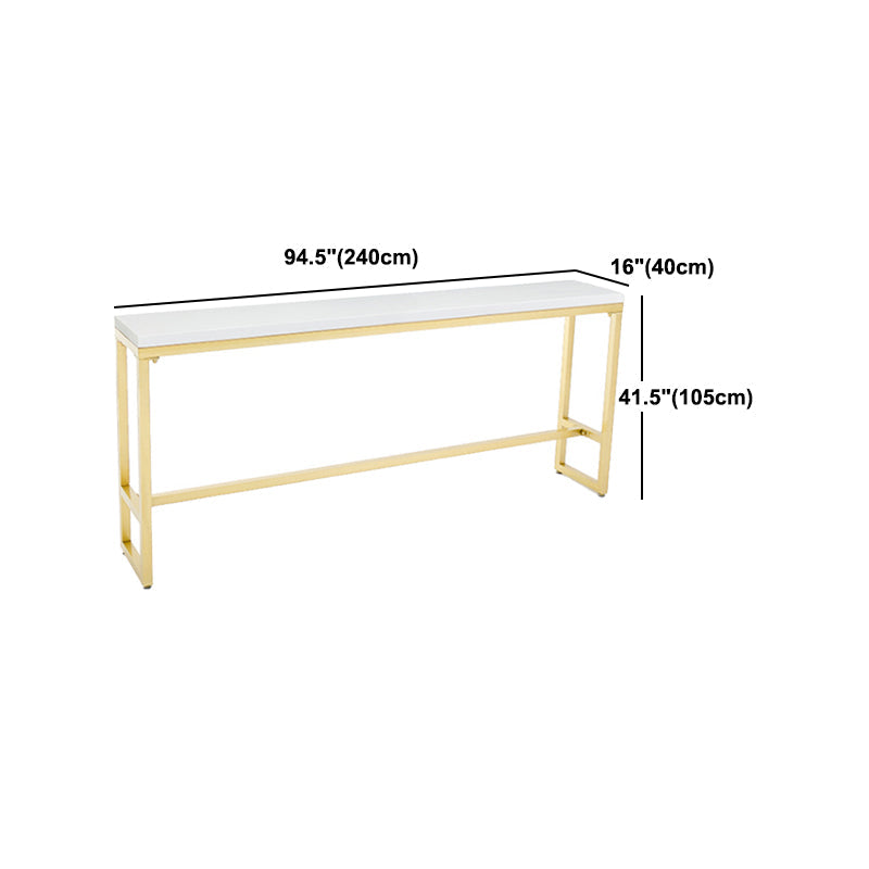 Glam – ensemble de Table de bar rectangulaire avec tabourets hauts en métal, 1/2/5/9 pièces, pour la maison