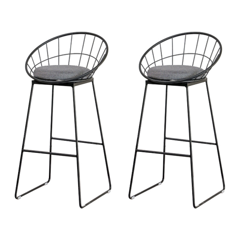 Indoor Glam Counter Height Set Rectangle 1/2/3 Pieces Marble Storage Bistro Set Grey 30"H Stools (Set of 2) Clearhalo 'Bar Furniture' 'furn' 'furn_home_bar_bar_sets' 'Furniture' 'Home Bars & Bar Sets' 'home_bar_bar_sets' 'Kitchen & Dining Furniture' 5926819