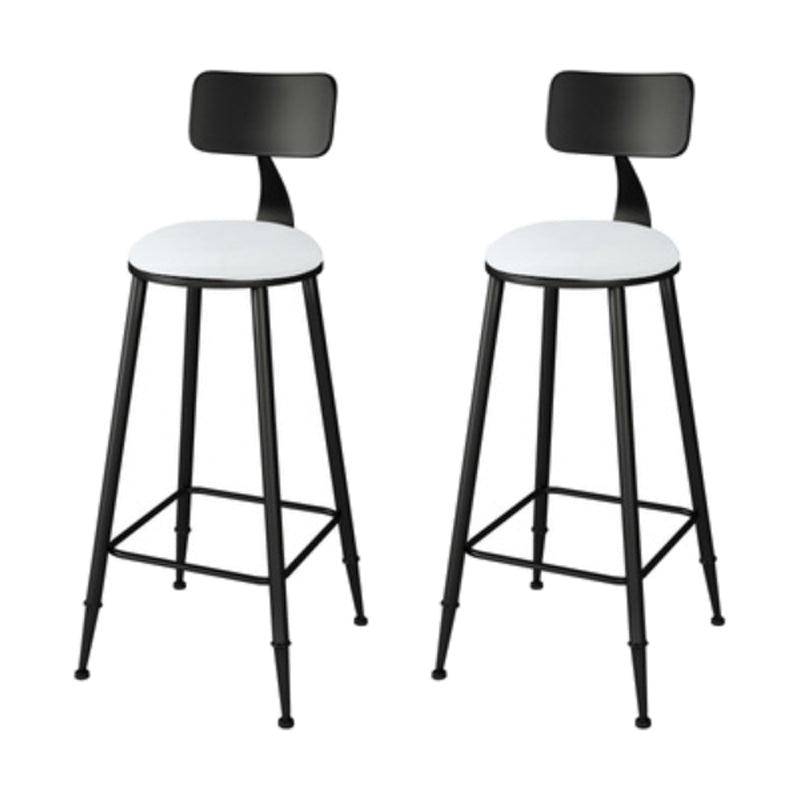 Indoor Glam Counter Height Set Rectangle 1/2/3 Pieces Marble Storage Bistro Set Black 30"H Stools (Set of 2) Clearhalo 'Bar Furniture' 'furn' 'furn_home_bar_bar_sets' 'Furniture' 'Home Bars & Bar Sets' 'home_bar_bar_sets' 'Kitchen & Dining Furniture' 5926820