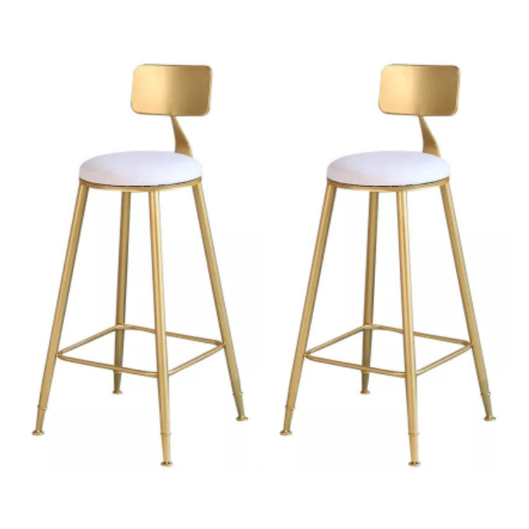 Indoor Glam Counter Height Set Rectangle 1/2/3 Pieces Marble Storage Bistro Set White 30"H Stools (Set of 2) Clearhalo 'Bar Furniture' 'furn' 'furn_home_bar_bar_sets' 'Furniture' 'Home Bars & Bar Sets' 'home_bar_bar_sets' 'Kitchen & Dining Furniture' 5926824
