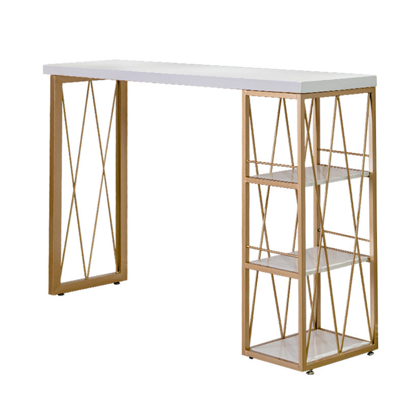 Glam Wood Bar Table Set 1/2/3 Pieces Rectangular Counter Set for Home Clearhalo 'Bar Furniture' 'furn' 'furn_home_bar_bar_sets' 'Furniture' 'Home Bars & Bar Sets' 'home_bar_bar_sets' 'Kitchen & Dining Furniture' 5926869