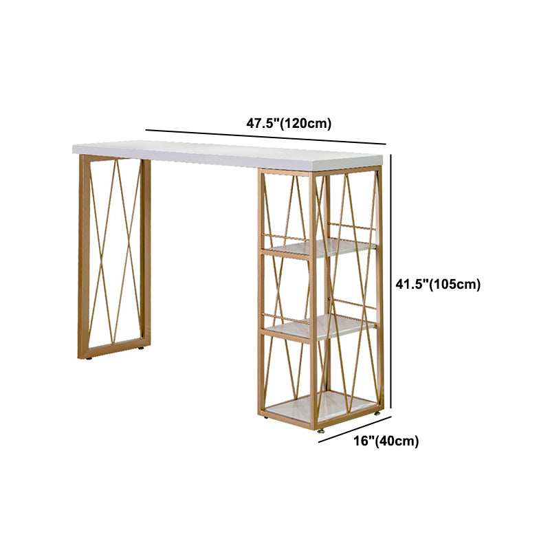 Glam Wood Bar Table Set 1/2/3 Pieces Rectangular Counter Set for Home Clearhalo 'Bar Furniture' 'furn' 'furn_home_bar_bar_sets' 'Furniture' 'Home Bars & Bar Sets' 'home_bar_bar_sets' 'Kitchen & Dining Furniture' 5926876