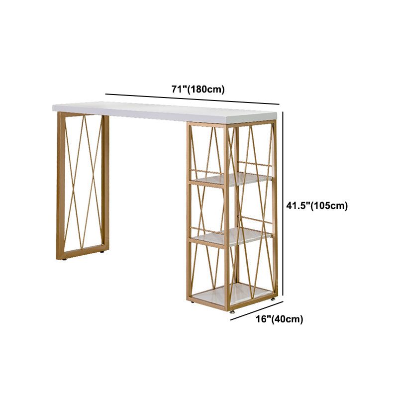 Glam Wood Bar Table Set 1/2/3 Pieces Rectangular Counter Set for Home Clearhalo 'Bar Furniture' 'furn' 'furn_home_bar_bar_sets' 'Furniture' 'Home Bars & Bar Sets' 'home_bar_bar_sets' 'Kitchen & Dining Furniture' 5926879