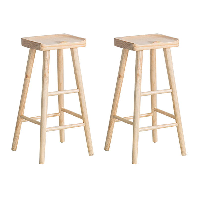 Glam Holz-Bartisch-Set, 1/2/7-teilig, rechteckiger Bartisch mit hohen Hockern für Zuhause