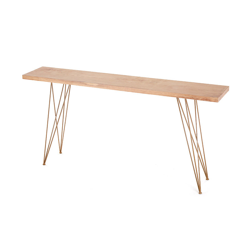 Glam Holz-Bartisch-Set, 1/2/7-teilig, rechteckiger Bartisch mit hohen Hockern für Zuhause