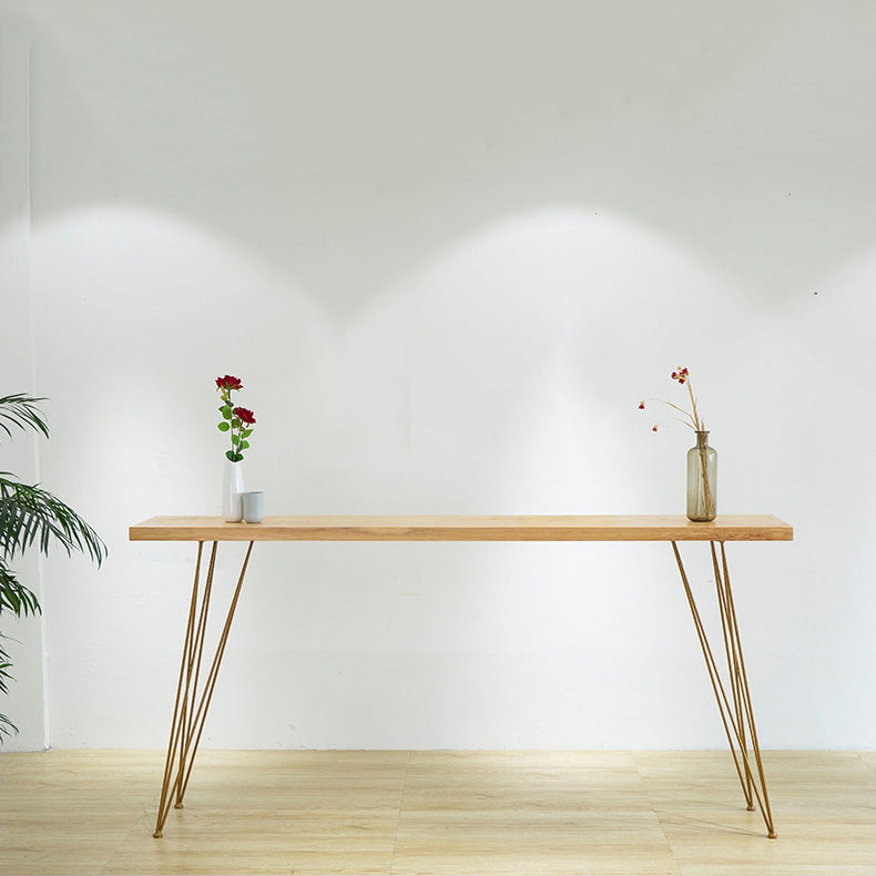 Glam Holz-Bartisch-Set, 1/2/7-teilig, rechteckiger Bartisch mit hohen Hockern für Zuhause