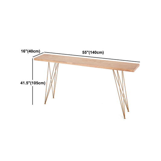 Glam Wooden Bar Table Set 1/2/7 Pieces Rectangle Bar Table with High Stools for Home