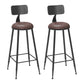 Solid Wood 1/2/4/7 Pieces Counter Height Set Rectangle Industrial Trestle Bar Table Set Brown 30"H Stools (Set of 2) Clearhalo 'Bar Furniture' 'furn' 'furn_home_bar_bar_sets' 'Furniture' 'Home Bars & Bar Sets' 'home_bar_bar_sets' 'Kitchen & Dining Furniture' 5926901