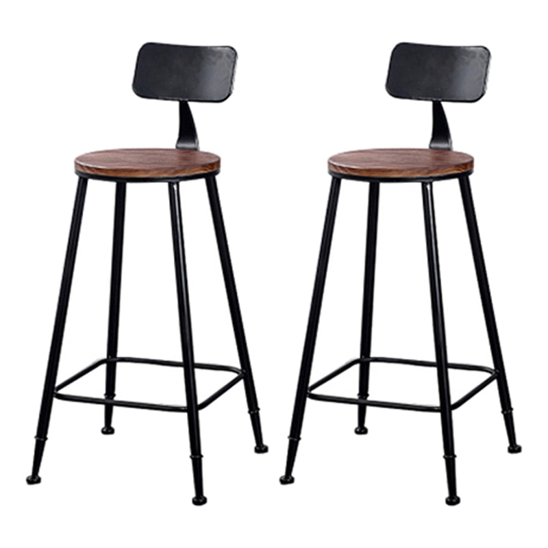 Solid Wood 1/2/4/7 Pieces Counter Height Set Rectangle Industrial Trestle Bar Table Set Black 30"H Stools (Set of 2) Clearhalo 'Bar Furniture' 'furn' 'furn_home_bar_bar_sets' 'Furniture' 'Home Bars & Bar Sets' 'home_bar_bar_sets' 'Kitchen & Dining Furniture' 5926902