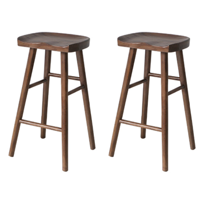 Industrielles 1/2/4/5-teiliges Bartisch-Set aus Holz, rechteckiger Bartisch mit hohen Hockern