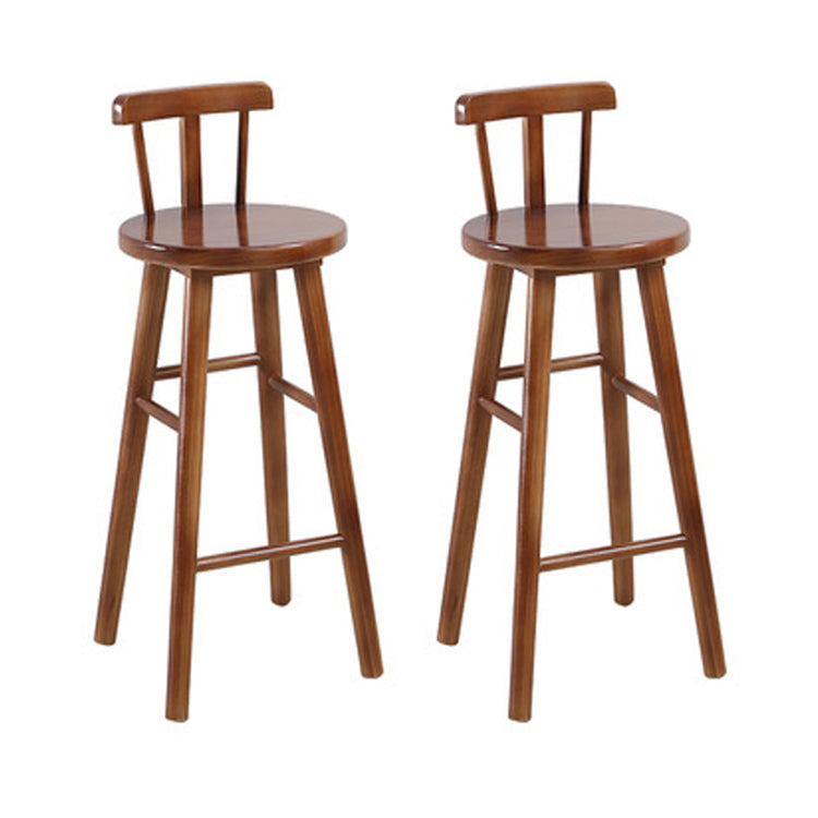 Industrielles 1/2/4/5-teiliges Bartisch-Set aus Holz, rechteckiger Bartisch mit hohen Hockern