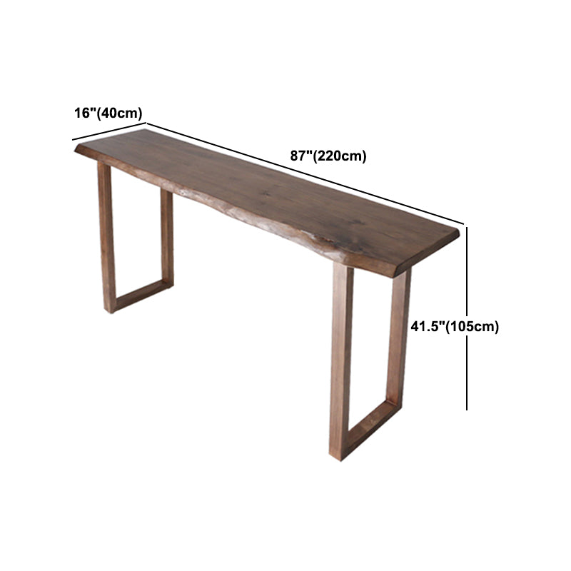 Industrielles 1/2/4/5-teiliges Bartisch-Set aus Holz, rechteckiger Bartisch mit hohen Hockern