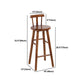 Industrielles 1/2/4/5-teiliges Bartisch-Set aus Holz, rechteckiger Bartisch mit hohen Hockern