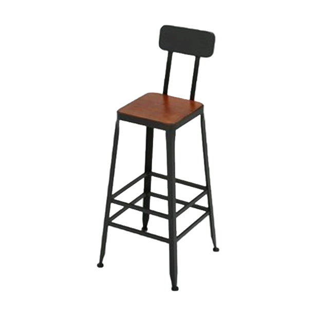 1/4/7 Pieces Modern Rectangular Bar Table Set Wooden Counter Table with High Stools Black 30"H Stool (Single) Clearhalo 'Bar Furniture' 'furn' 'furn_home_bar_bar_sets' 'Furniture' 'Home Bars & Bar Sets' 'home_bar_bar_sets' 'Kitchen & Dining Furniture' 5926942