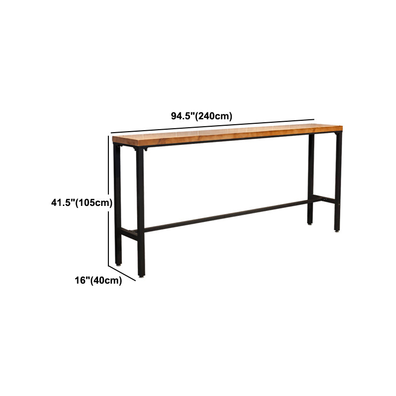 1/4/7 Pieces Modern Rectangular Bar Table Set Wooden Counter Table with High Stools Clearhalo 'Bar Furniture' 'furn' 'furn_home_bar_bar_sets' 'Furniture' 'Home Bars & Bar Sets' 'home_bar_bar_sets' 'Kitchen & Dining Furniture' 5926956