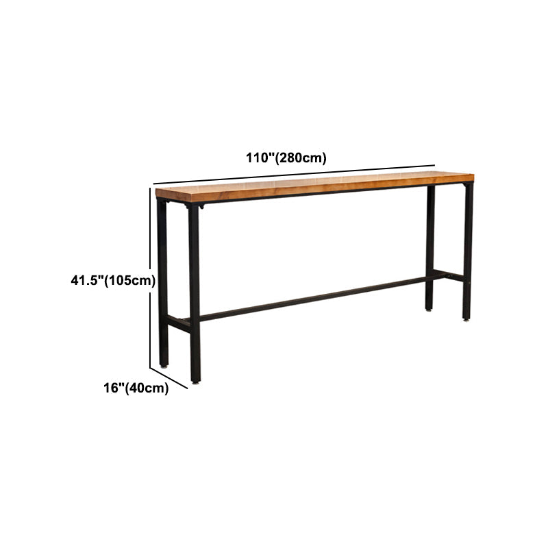 1/4/7 Pieces Modern Rectangular Bar Table Set Wooden Counter Table with High Stools Clearhalo 'Bar Furniture' 'furn' 'furn_home_bar_bar_sets' 'Furniture' 'Home Bars & Bar Sets' 'home_bar_bar_sets' 'Kitchen & Dining Furniture' 5926958