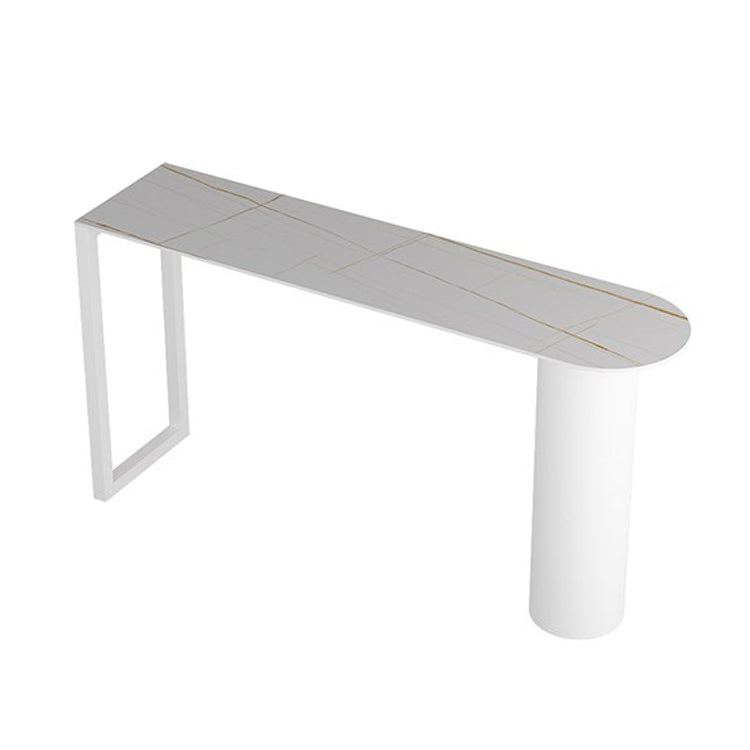Contemporary 1/2/3/5 Pieces Sintered Stone Pub Table Set Fixed Table Counter Table