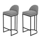 Industrial Stone Pub Table Set 1/2/5 Pieces Rectangle Indoor Bar Pub Table Set White 30"H Stools (Set of 2) Clearhalo 'Bar Furniture' 'furn' 'furn_home_bar_bar_sets' 'Furniture' 'Home Bars & Bar Sets' 'home_bar_bar_sets' 'Kitchen & Dining Furniture' 5927007