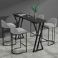 Industrial Stone Pub Table Set 1/2/5 Pieces Rectangle Indoor Bar Pub Table Set Clearhalo 'Bar Furniture' 'furn' 'furn_home_bar_bar_sets' 'Furniture' 'Home Bars & Bar Sets' 'home_bar_bar_sets' 'Kitchen & Dining Furniture' 5927019