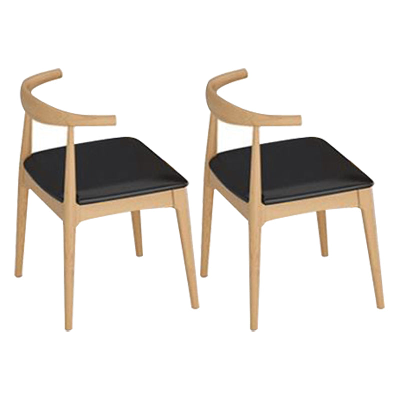 Modern Solid Wood Dining Table Set 1/2/5/7/9 Pieces Dining Set for Home Use 2 Black Chairs Clearhalo 'Dining Room Sets' 'Dining Tables & Seating' 'dining_room_set' 'furn' 'furn_dining_room_set' 'Furniture' 'Kitchen & Dining Furniture' 5927045