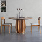 Round Dining Table Set 1/3/4/5/7 Pcs Ash Solid Wood Dining Table and Chairs